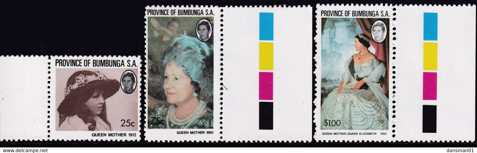 Province Of Bumbunga 1980 Queen Mother Mint Never Hinged Cinderella - Cinderelas