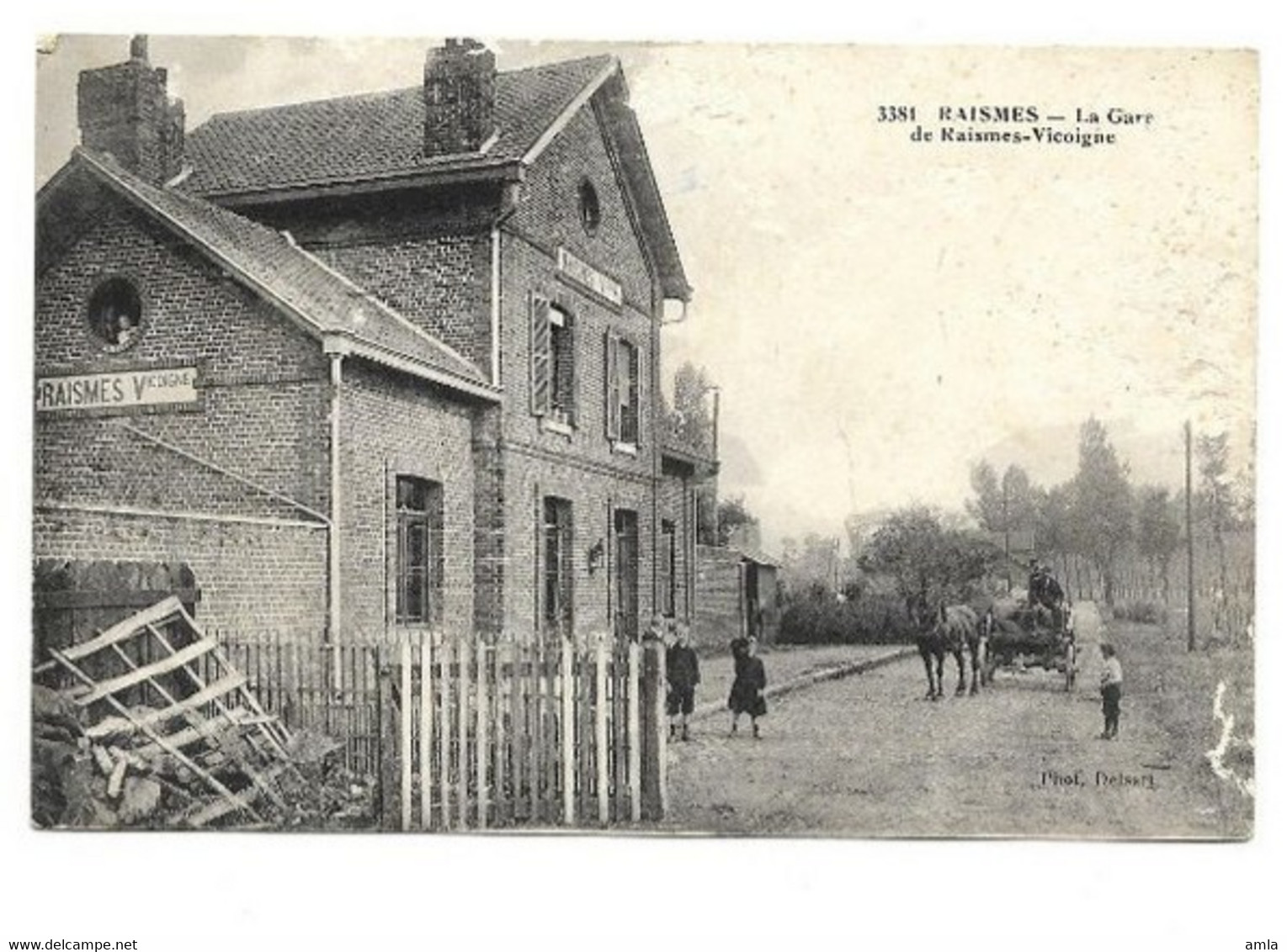 CP DEPT 89 RAISMES LA GARE DE RAISMES VICOIGNE - Raismes