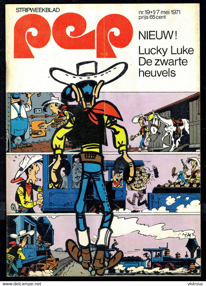 1971 - PEP - N° 19  - Weekblad - Inhoud: Scan 2 Zien - LUCKY LUKE. - Pep