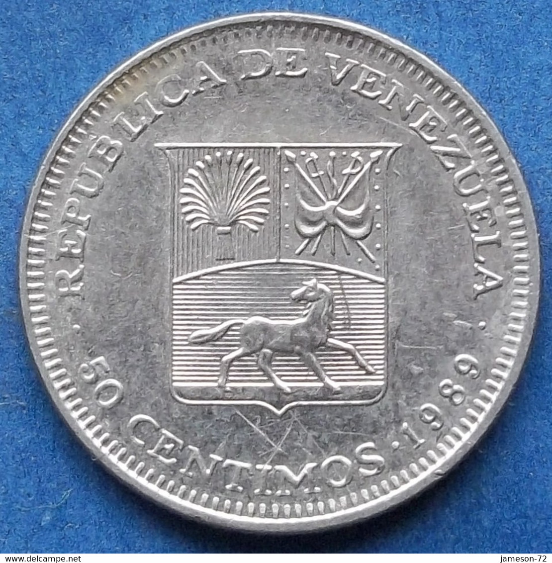 VENEZUELA - 50 Centimos 1989 Y# 41a Reform Coinage (1896-1999) - Edelweiss Coins - Venezuela