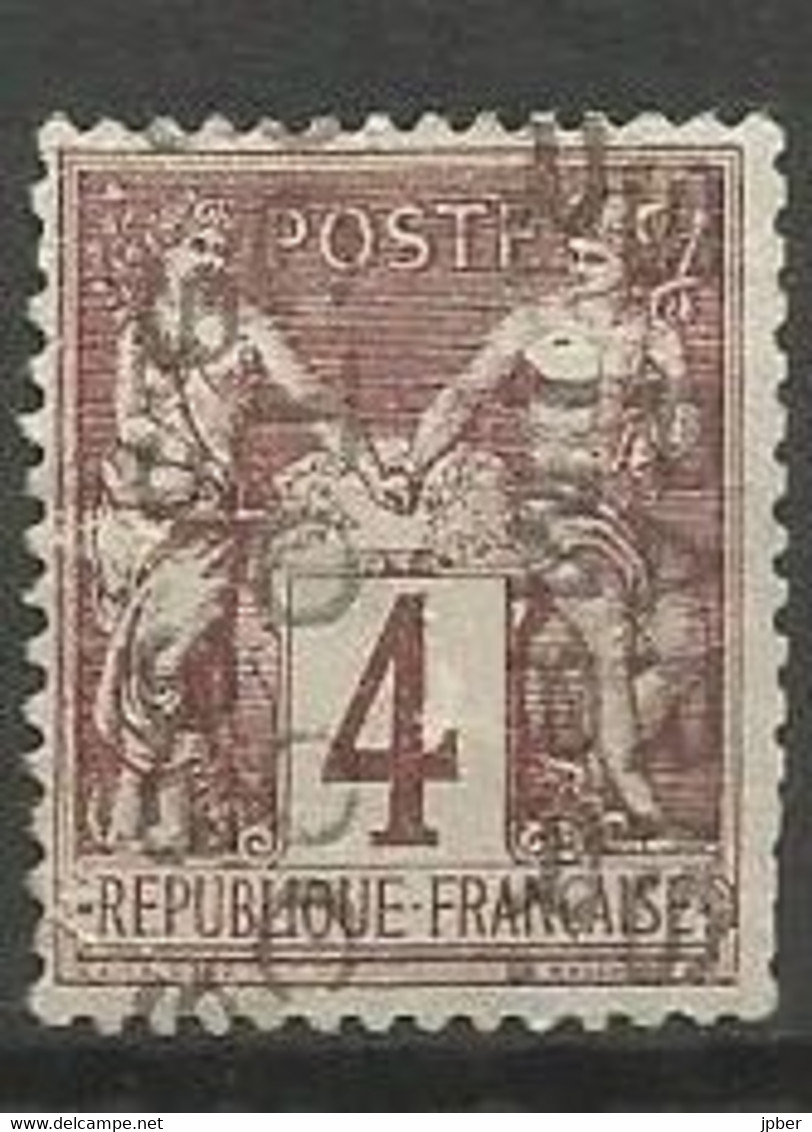 France - Type Sage - N°88 - 4 Cts.lilas-brun - Préoblitéré N°14 - Surcharge En 4 Lignes, Sans Quantième, "octo 93" - 1893-1947