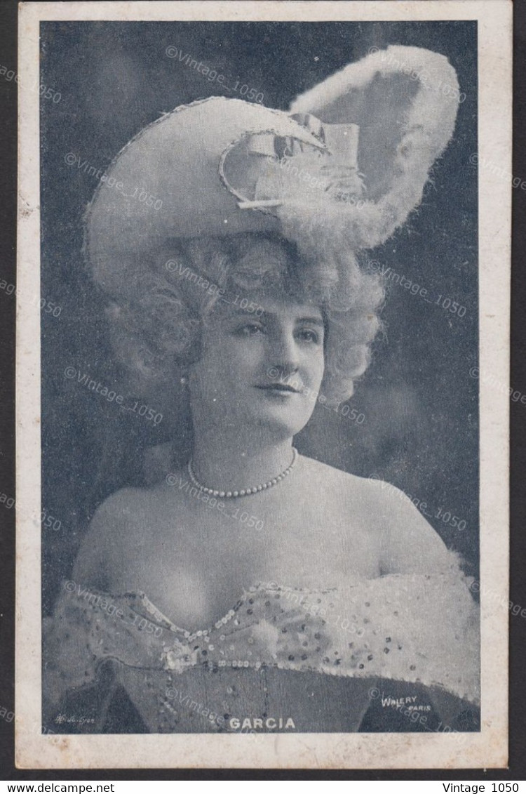 ✅ CPA WALERY Paris  Actrice GARCIA Circa 1910  Edit H.B. & Cie -Lyon  +/-9x14cm #988063 - Walery