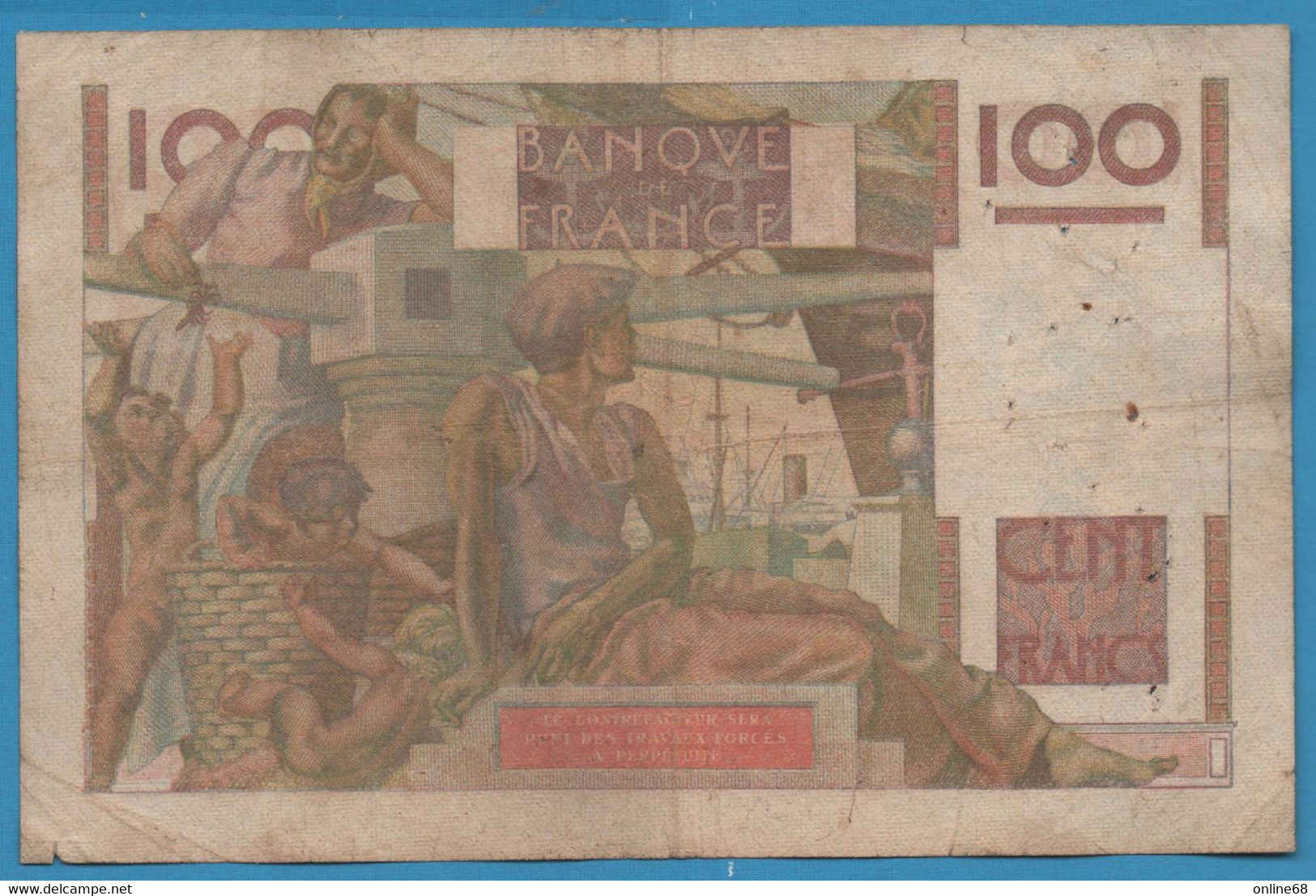 FRANCE 100 FRANCS 15.04.1948 # H.238 F# 28.17  JEUNE PAYSAN - 100 F 1945-1954 ''Jeune Paysan''