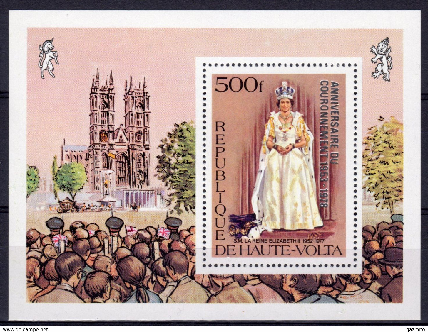 Haute Volta 1977, Queen Elisabeth, BF - Haute-Volta (1958-1984)