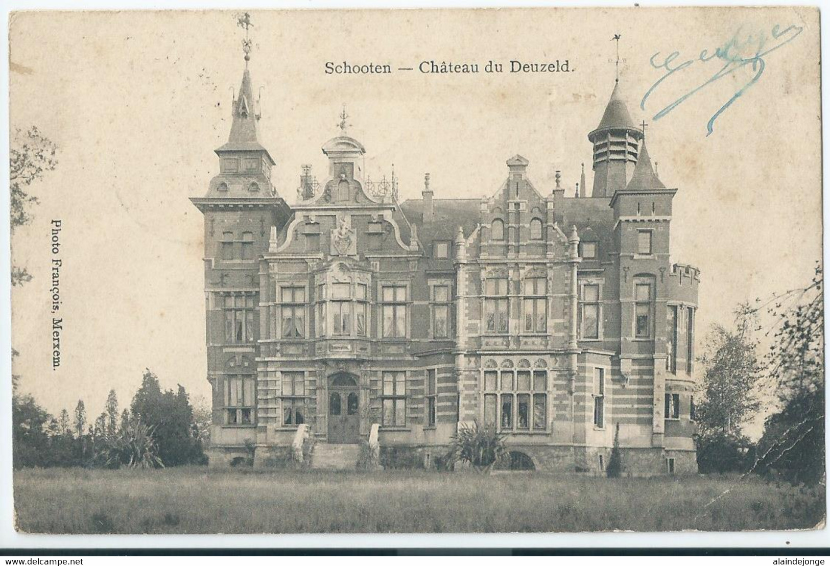 Schoten - Schooten - Château Du Deuzeld - 1919 - Schoten