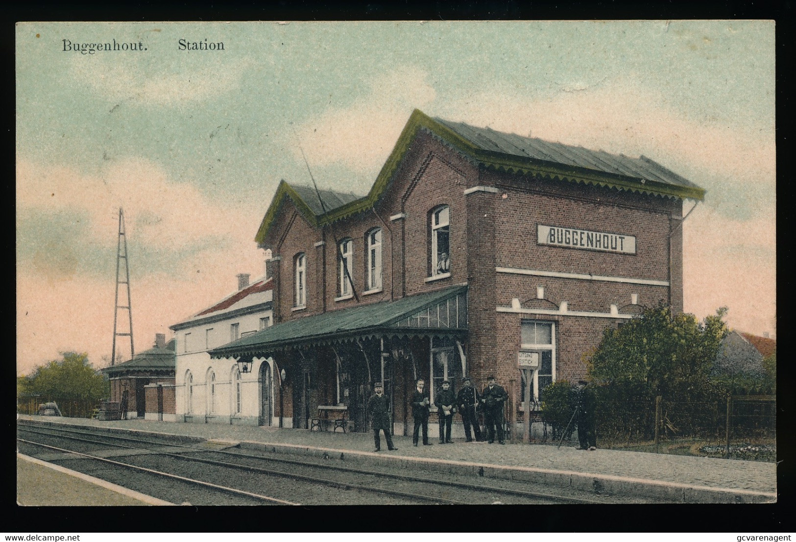 BUGGENHOUT   STATION    KLEUR   2 AFBEELDINGEN - Buggenhout