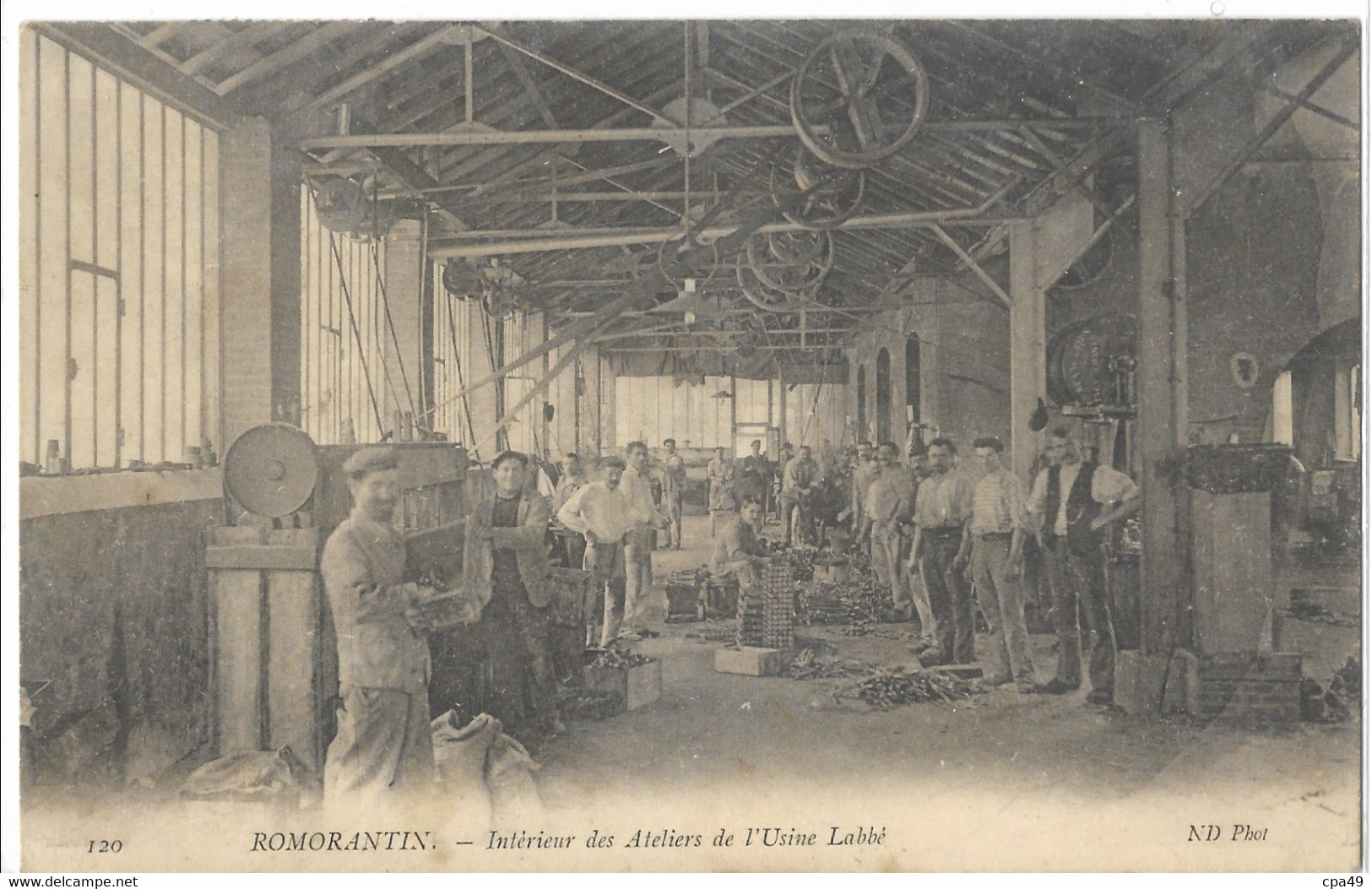 41  ROMORANTIN  INTERIEUR  DES  ATELIERS  DE  L' USINE  LABBE - Romorantin