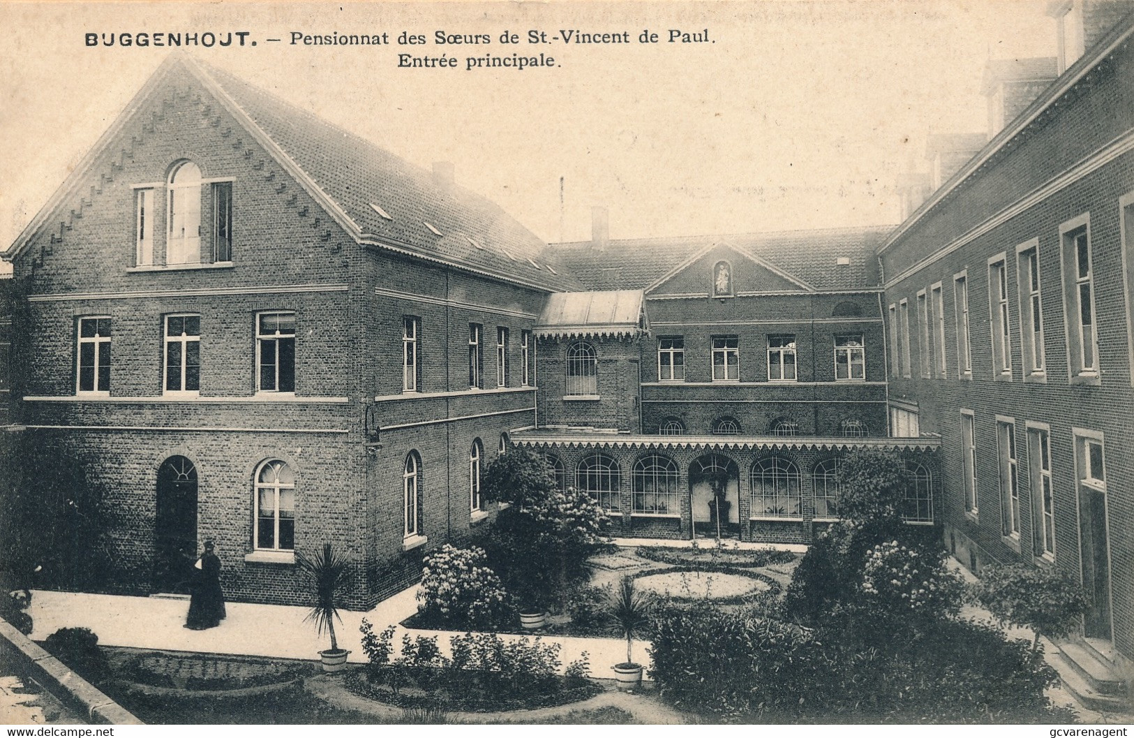 BUGGENHOUT  PENSIONNAT DES SOEURS DE ST.VINCENT DE PAUL  , ENTREE PRINCIPALE    2 AFBEELDINGEN - Buggenhout