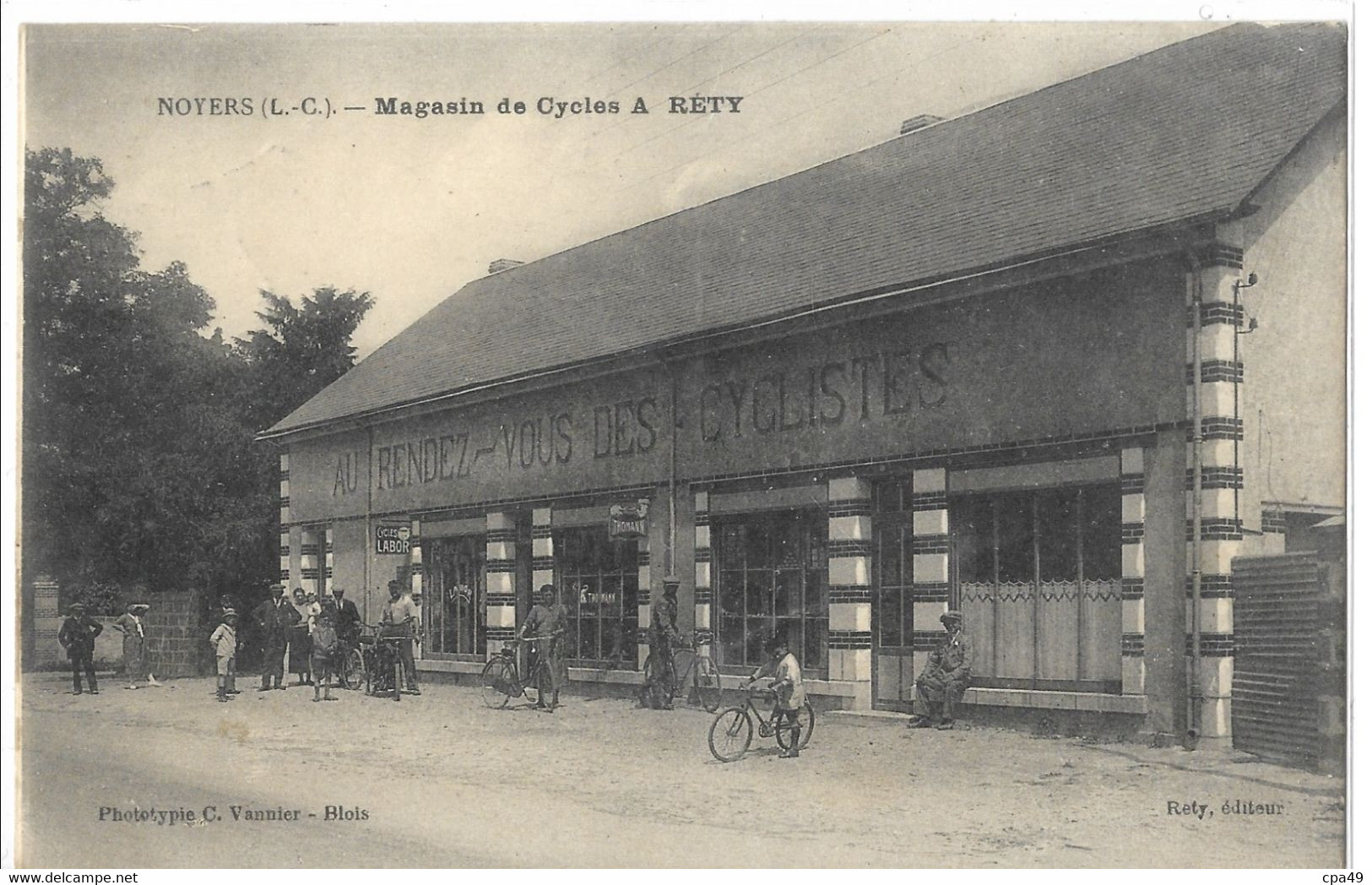 41   NOYERS  MAGASIN  DE  CYCLES  A. RETY - Noyers Sur Cher