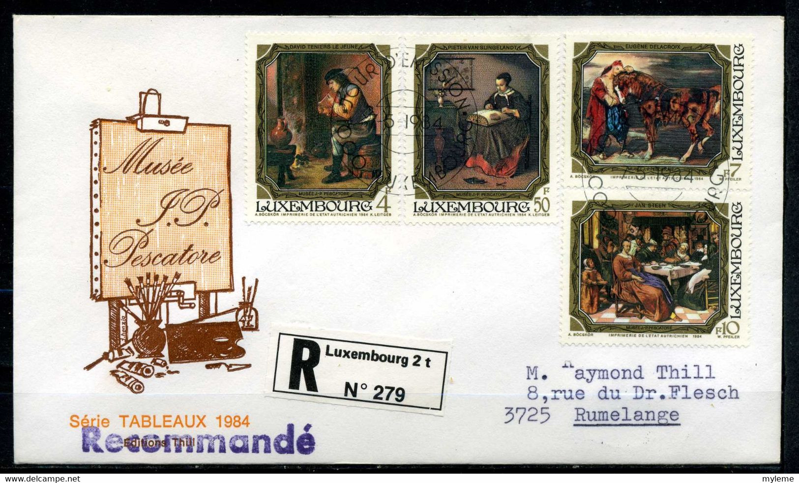 Z25-16 Luxembourg  FDC 1er Jour N° 1050 à 1053 En Parfait état. A Saisir !!! - Storia Postale