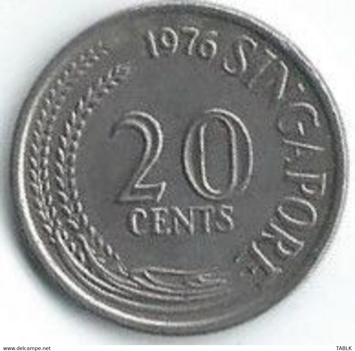 M864 - SINGAPORE - 20 CENTS 1976 - Singapour