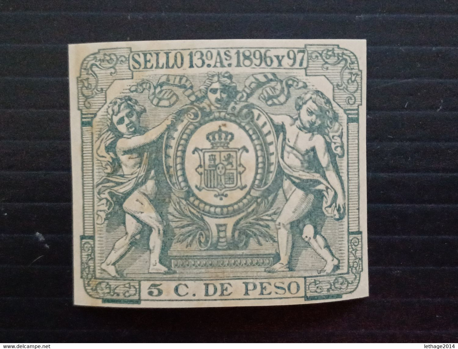 STAMPS CUBA 1896 FISCAL MARITIME NAVAL COMMERCIAL EXCHANGE TAXES VERY RARE MNH ORIGINAL - Portomarken