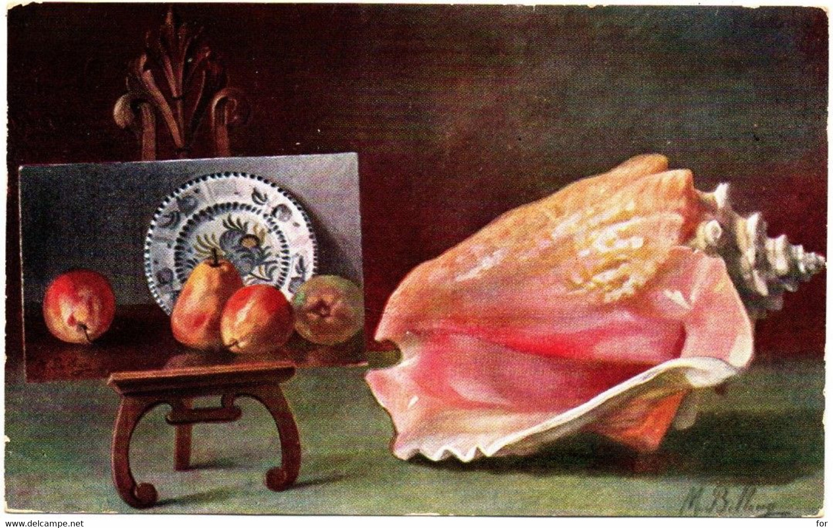Illustrateur : M. BILLING : Coquillage Et Fruits - Billing, M.