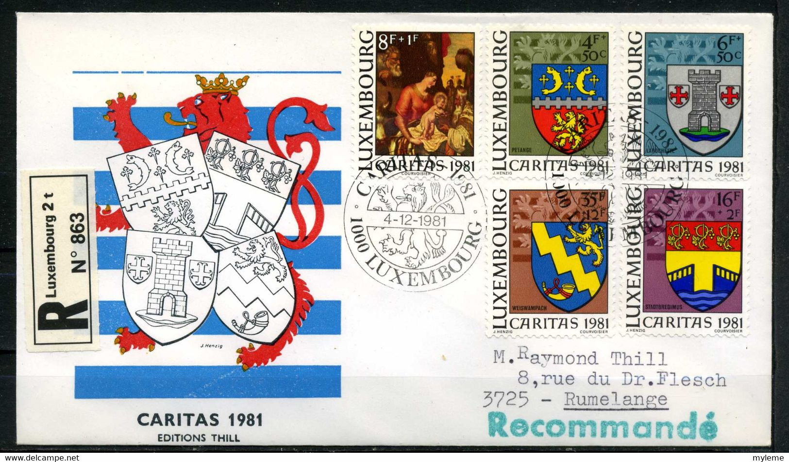 Z24-2 Luxembourg  FDC 1er Jour N° 991 à 995  En Parfait état. A Saisir !!! - Cartas & Documentos