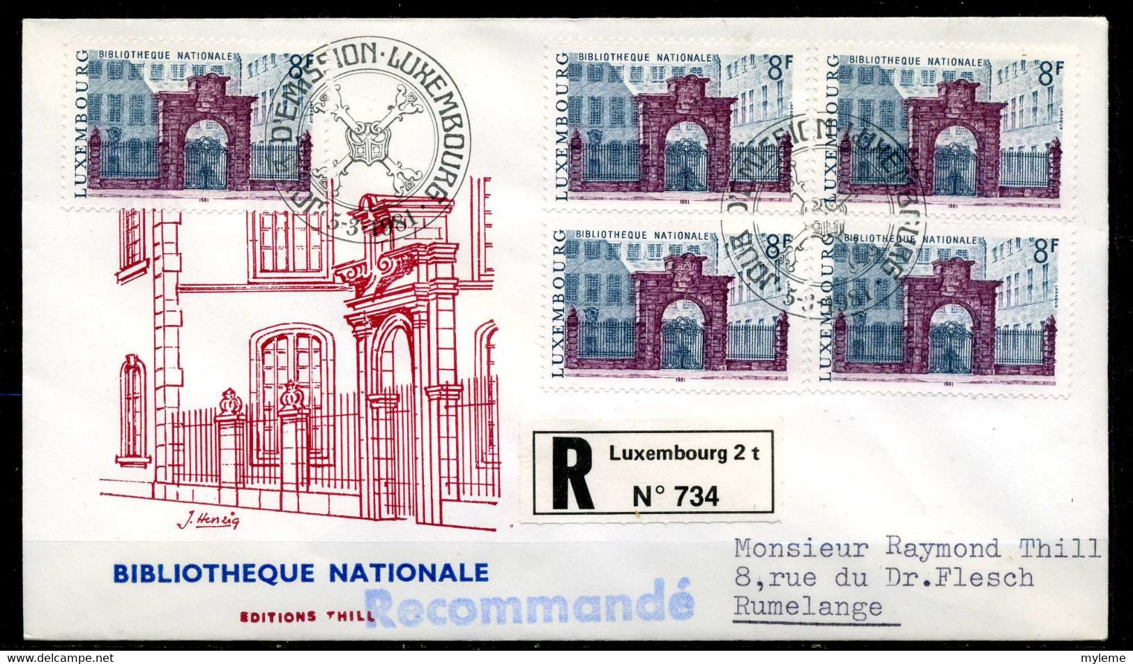 Z24-3 Luxembourg  FDC 1er Jour N° 980  En Parfait état. A Saisir !!! - Lettres & Documents