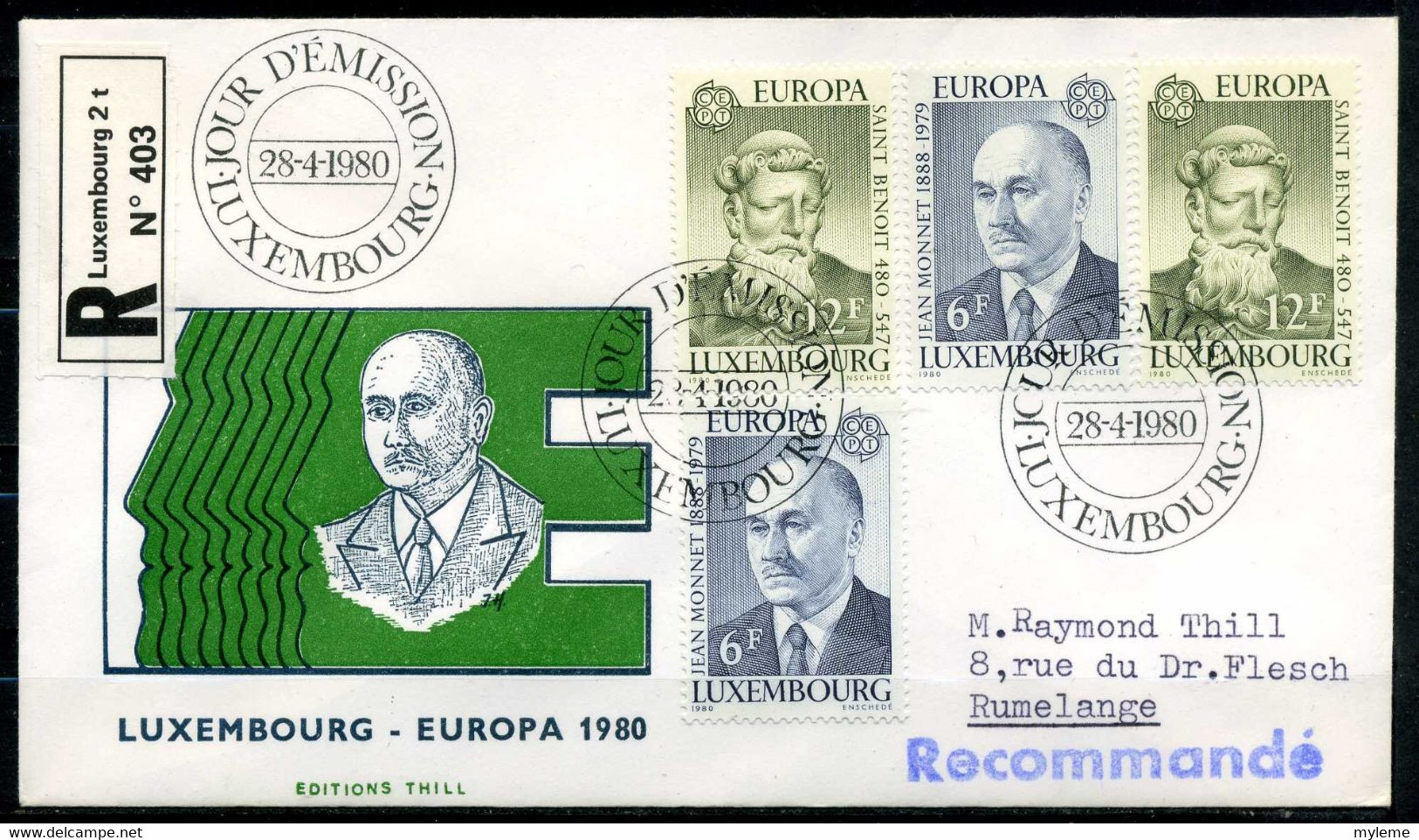 Z24-3 Luxembourg  FDC 1er Jour N° 959 + 960  En Parfait état. A Saisir !!! - Covers & Documents