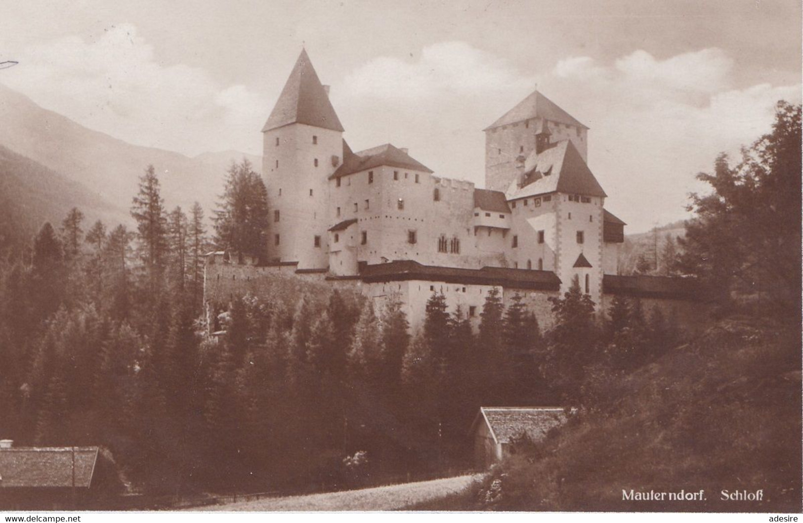 MAUTERNDORF - Schloß, Fotokarte Gel. 1930 Mauterndorf - Graz - Mauterndorf