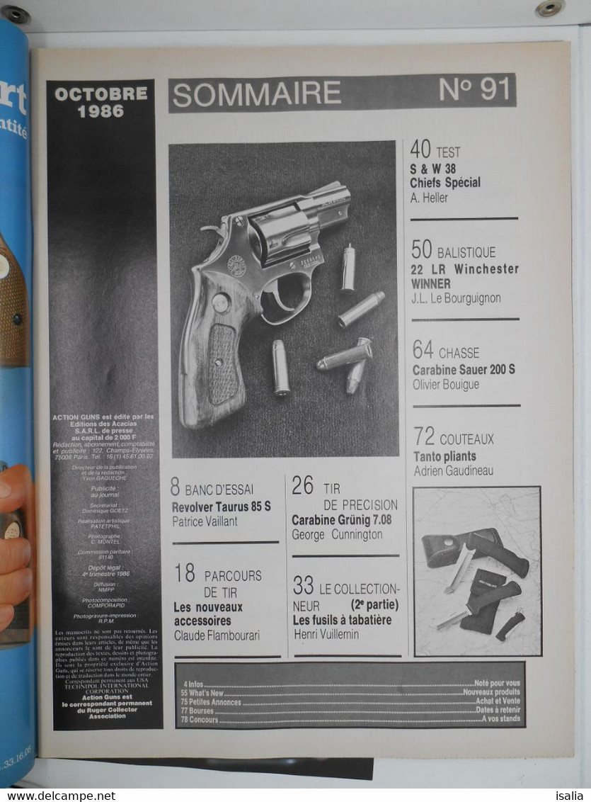 Revue Action Guns N°91  2" Inox S&W Taurus - Other & Unclassified