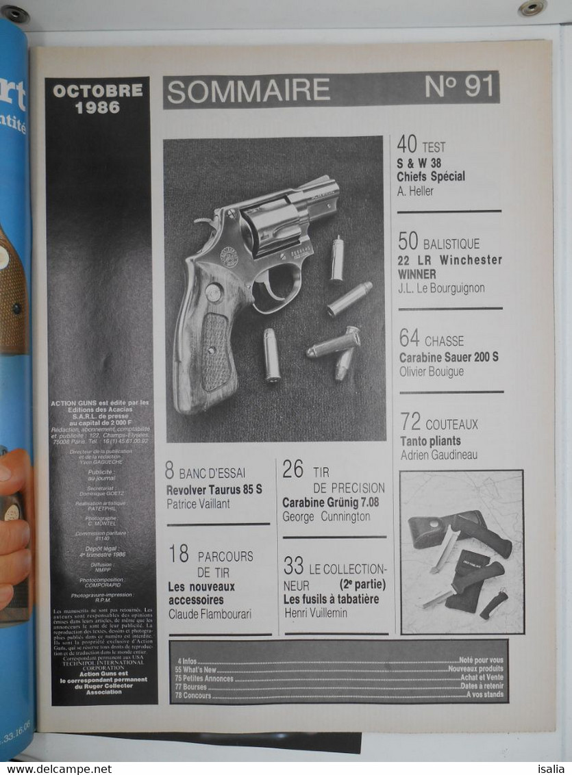 Revue Action Guns N°91  2" Inox S&W Taurus - Autres & Non Classés