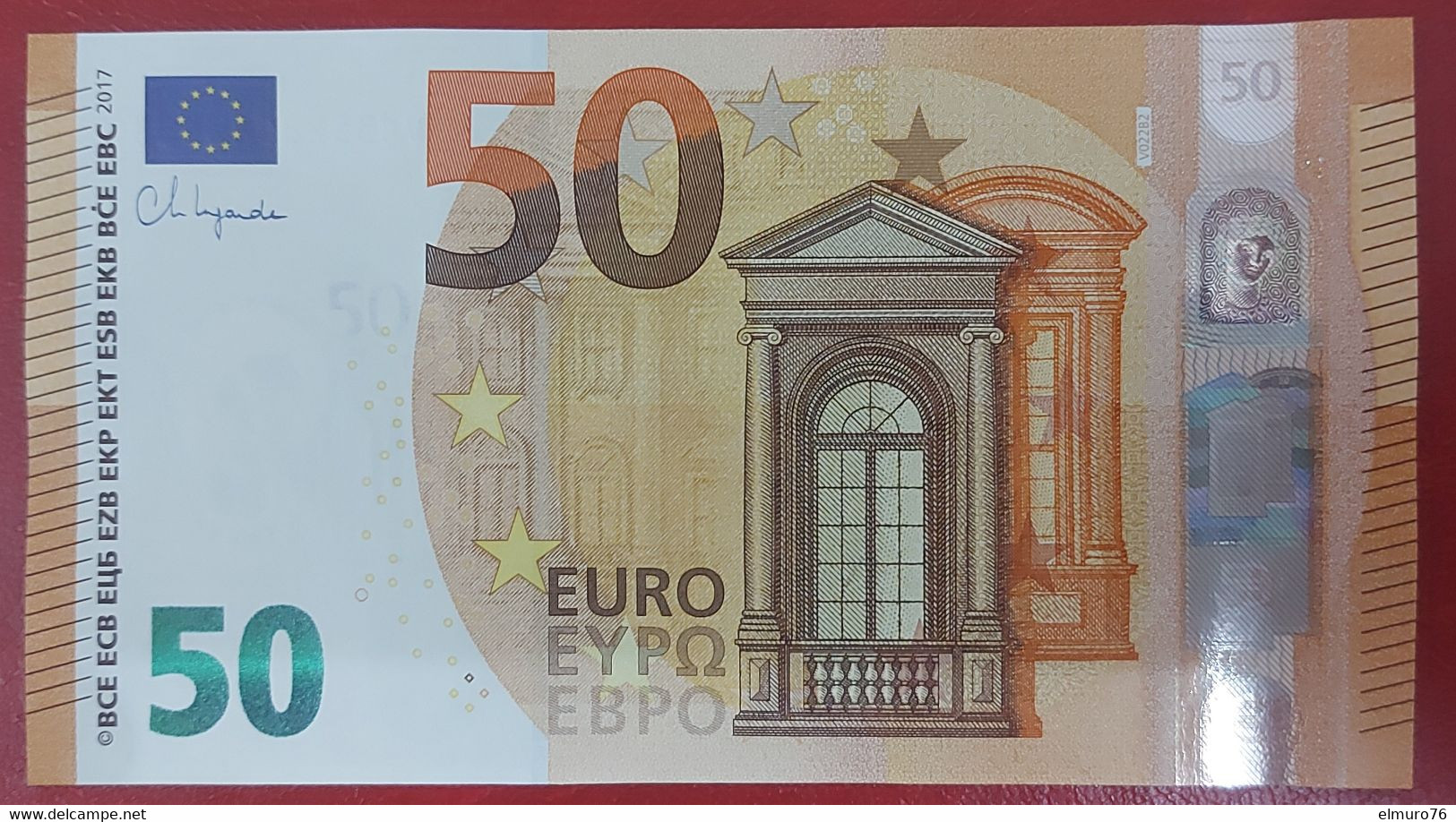 50 EURO V022B2 Lagarde Spain Serie VC Perfect UNC - 50 Euro