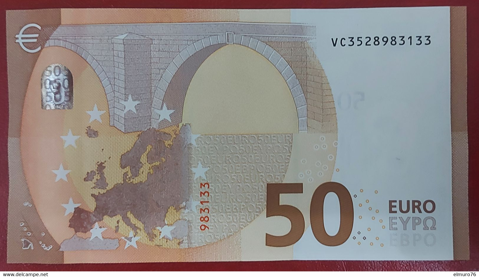 50 EURO V022B2 Lagarde Spain Serie VC Perfect UNC - 50 Euro