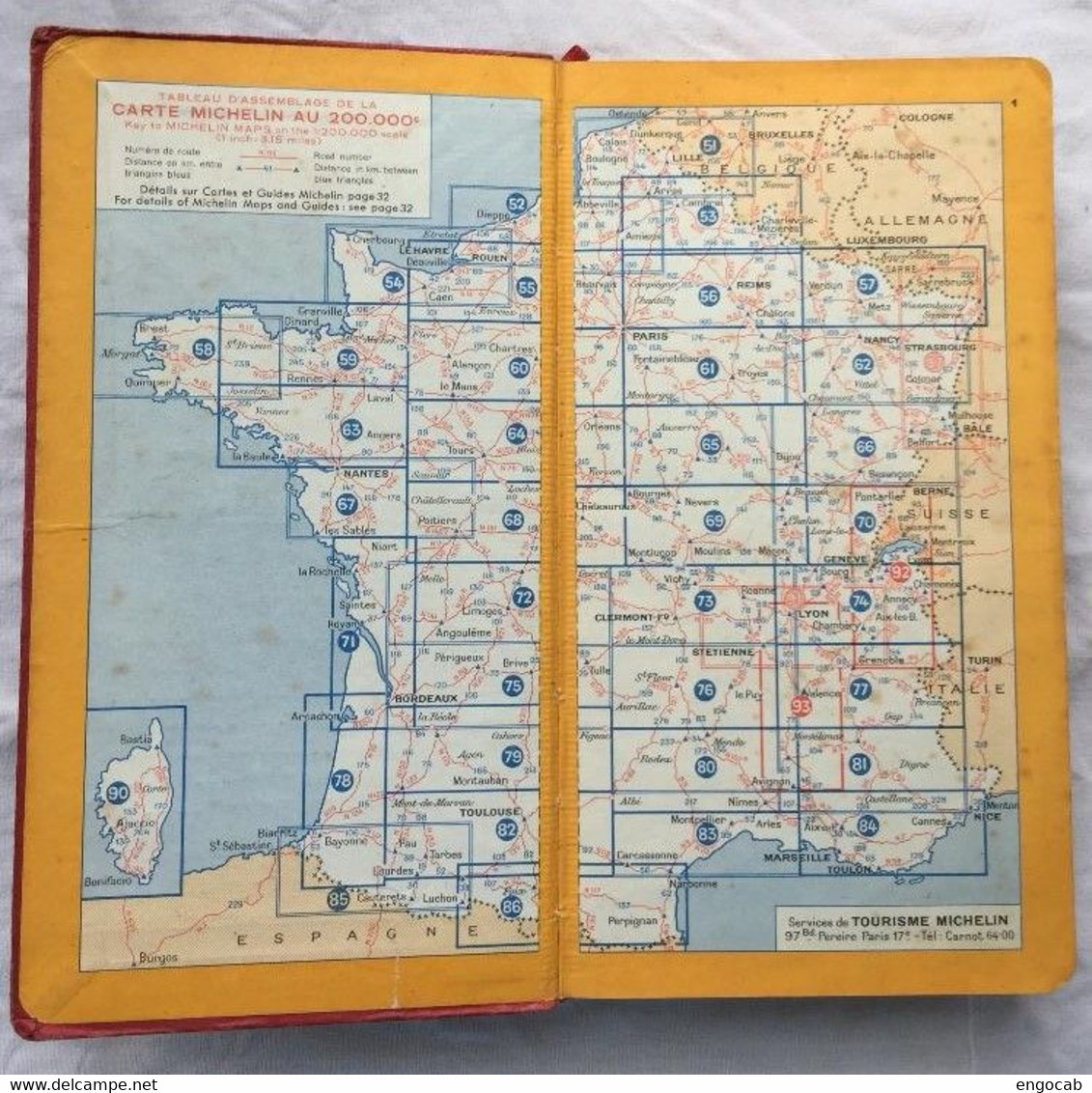 Guide Michelin 1955 A - Michelin-Führer