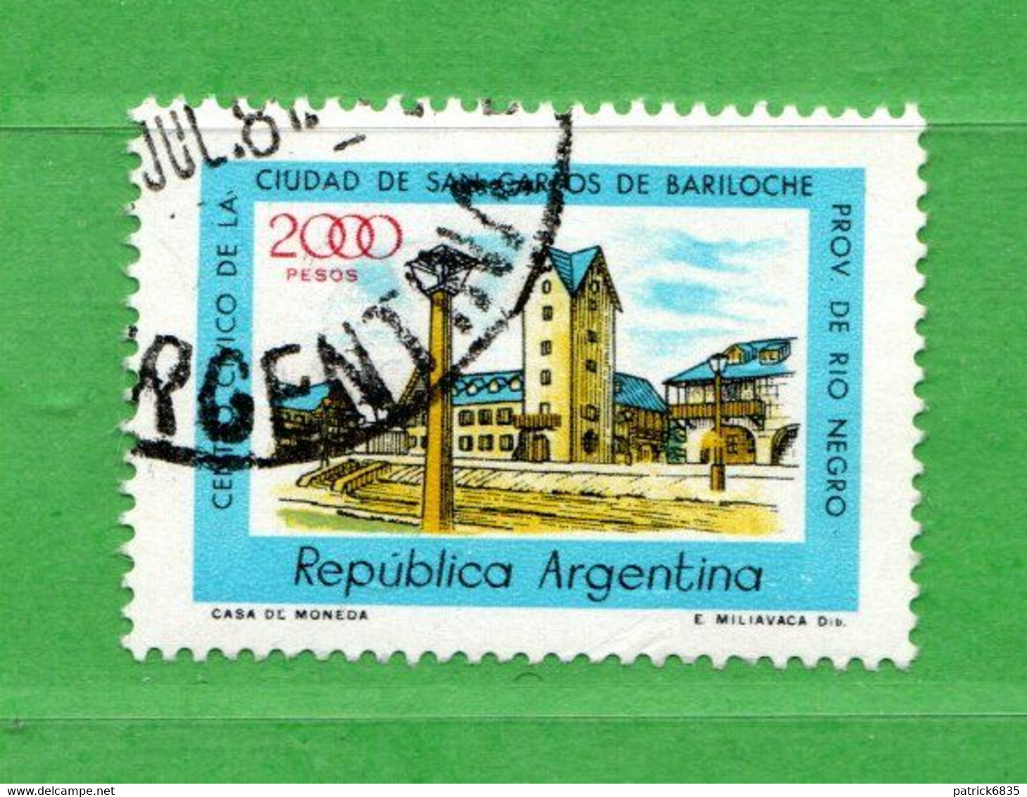 (Us.7) Argentina ° 1980 - MONUMENTS. Carlos De Bariloche . Yv. 1221.  Oblitérer. - Used Stamps