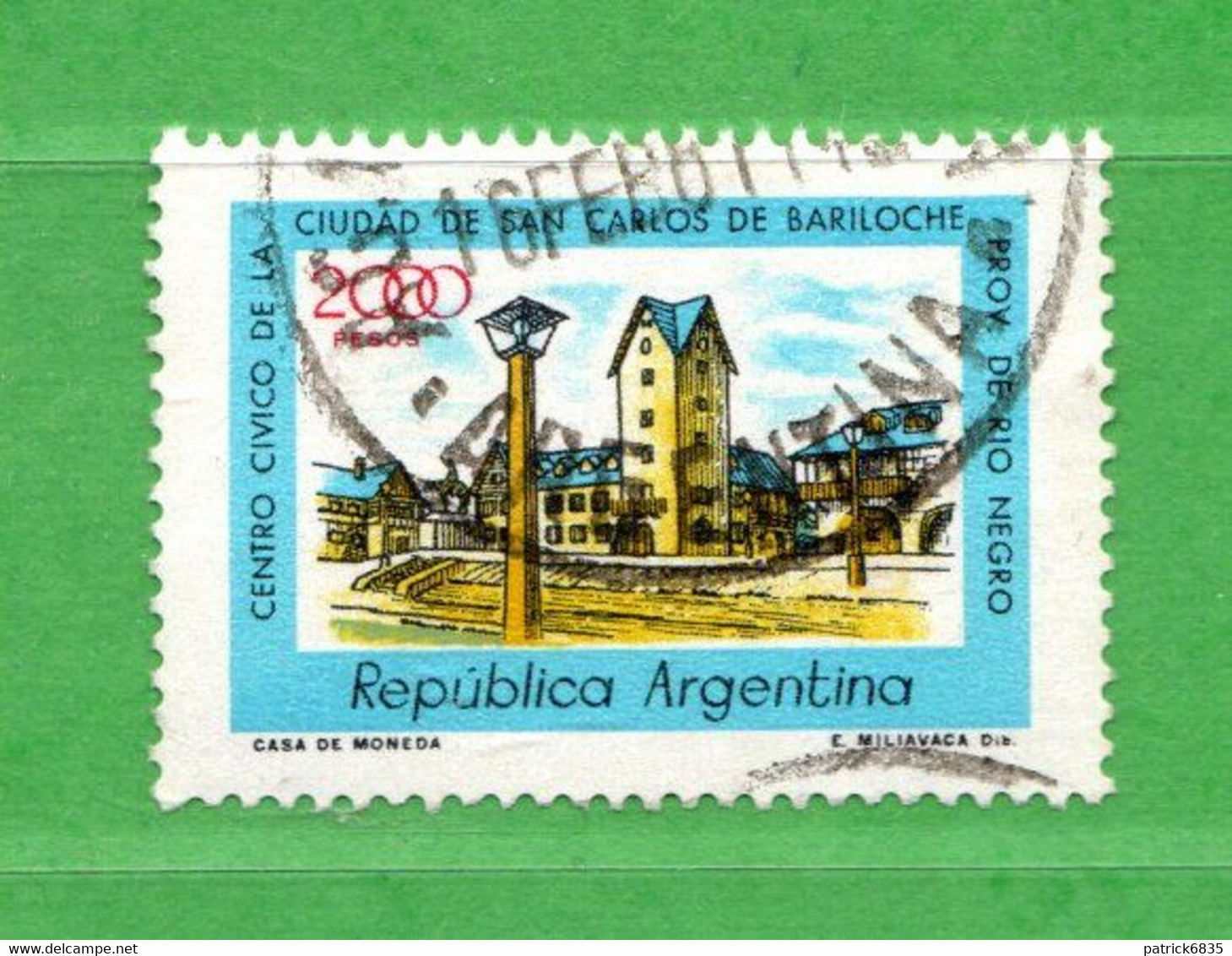 (Us.7) Argentina ° 1980 - MONUMENTS. Carlos De Bariloche . Yv. 1221.  Oblitérer. - Gebraucht