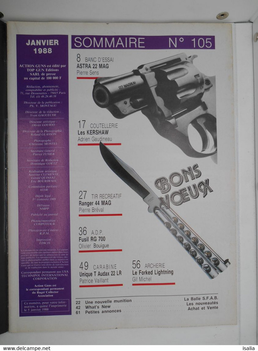 Revue Action Guns N°105 Astra 22 Mag - Winch Ranger 44 Mag - Autres & Non Classés