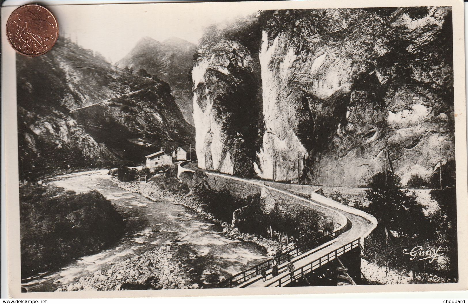 73 -  Carte Postale Semi Moderne De  BRIDES   Route De Moutiers   Pont De La Rogeat - Brides Les Bains