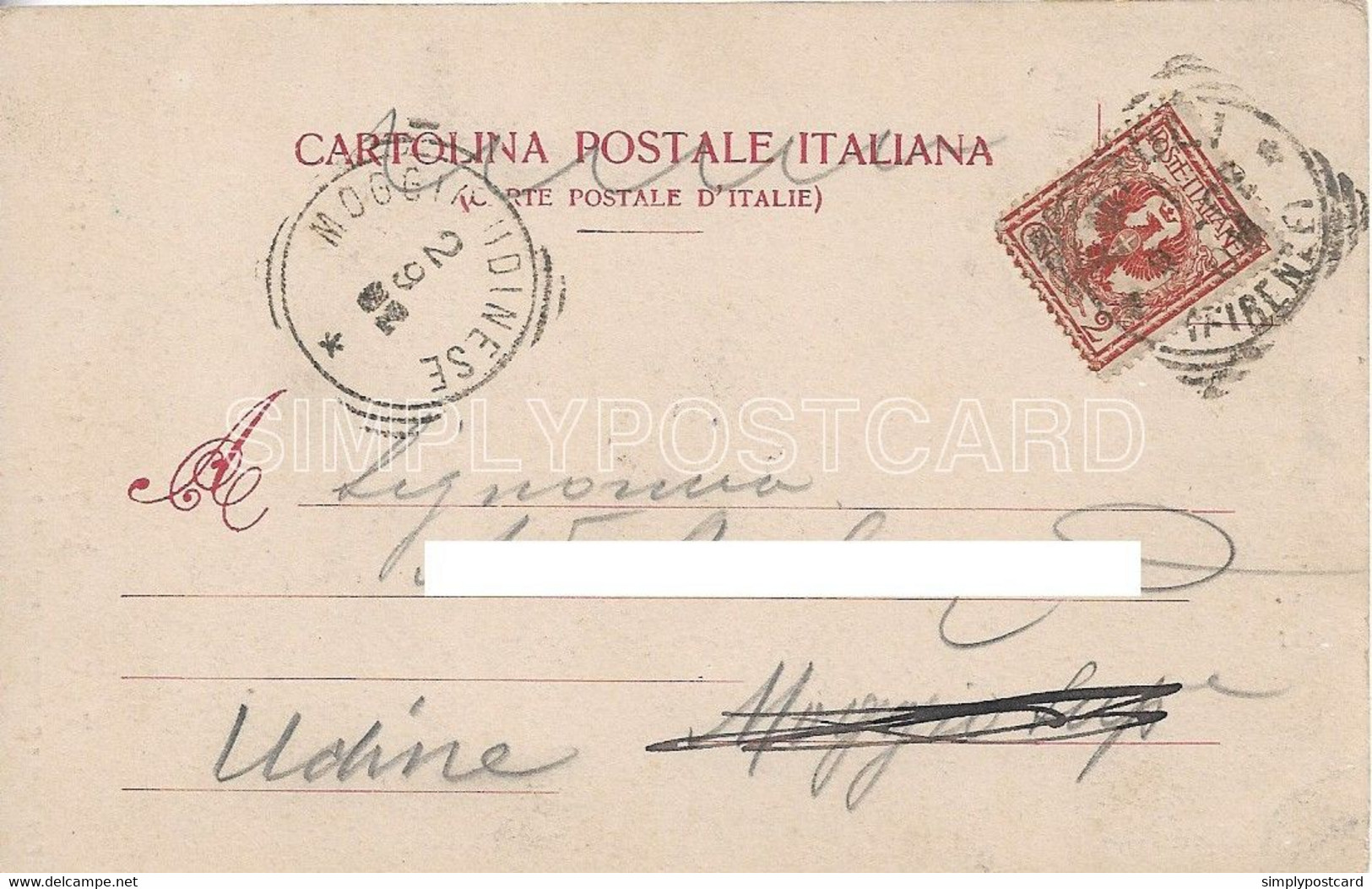 CARTOLINA EMPOLI - VIA GIUSEPPE DEL PAPA E PALAZZO MUNICIPALE - ANIMATA , VIAGGIATA 1902 - T158 - Firenze (Florence)