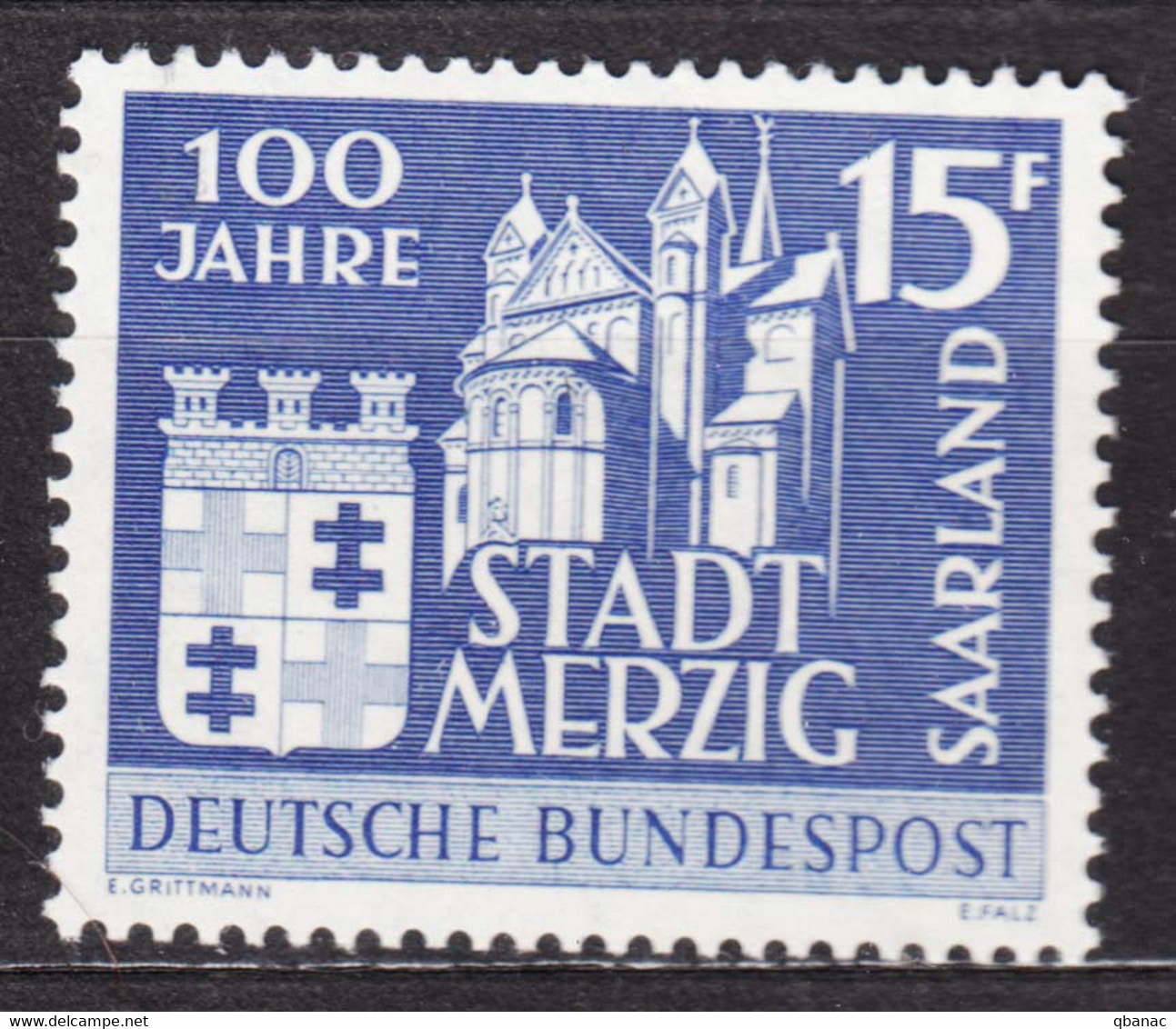 Saar Sarre 1957 Mi#401 Mint Never Hinged - Neufs