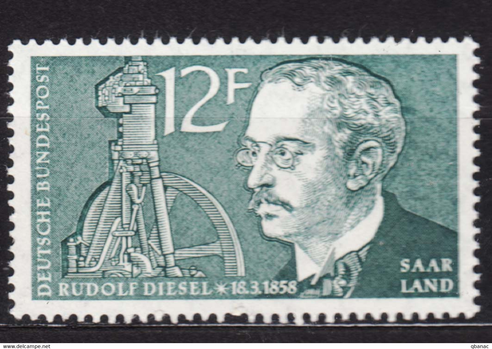 Saar Sarre 1958 Mi#432 Mint Never Hinged - Unused Stamps