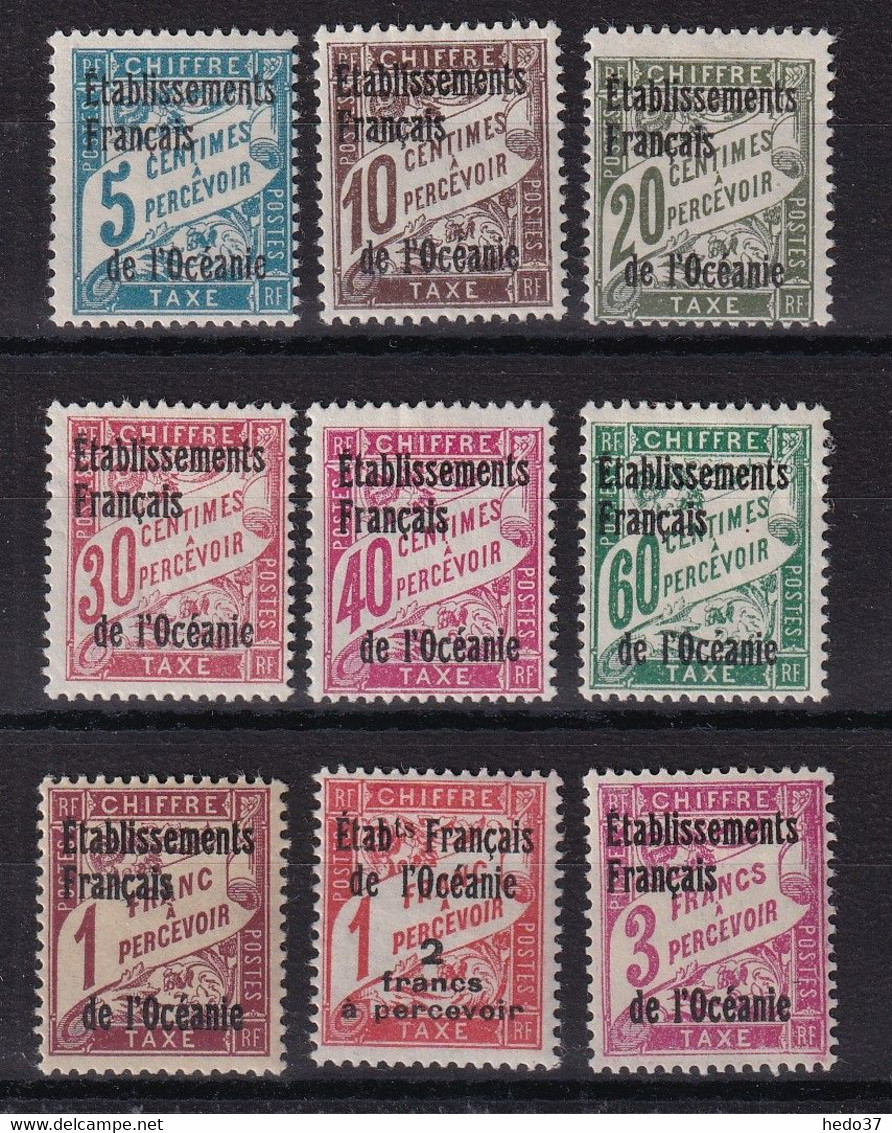 Océanie Taxe N°1/9 - Neuf * Avec Charnière - TB - Postage Due