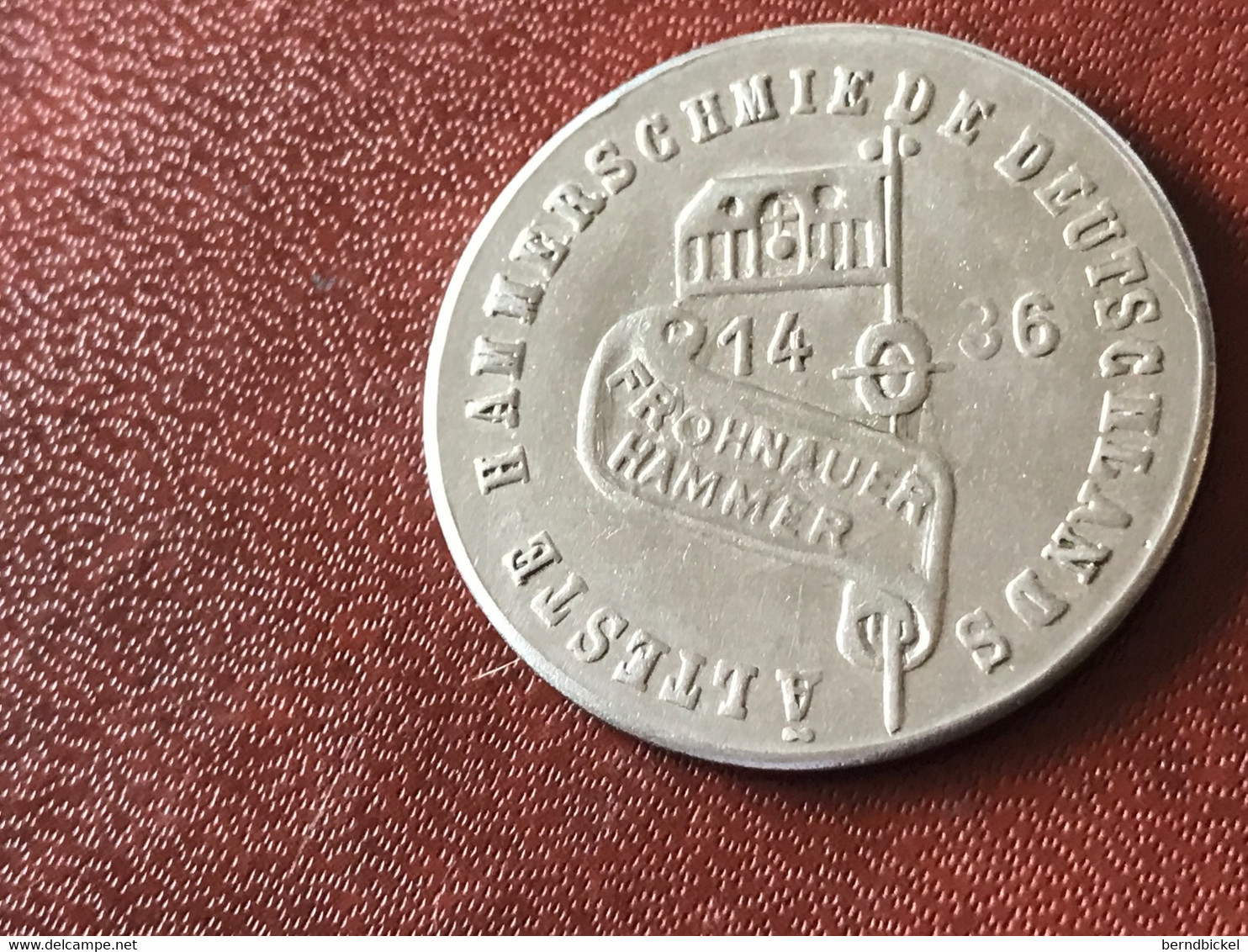 Münze Medaille Frohnauer Hammer 1436 - Monedas Elongadas (elongated Coins)