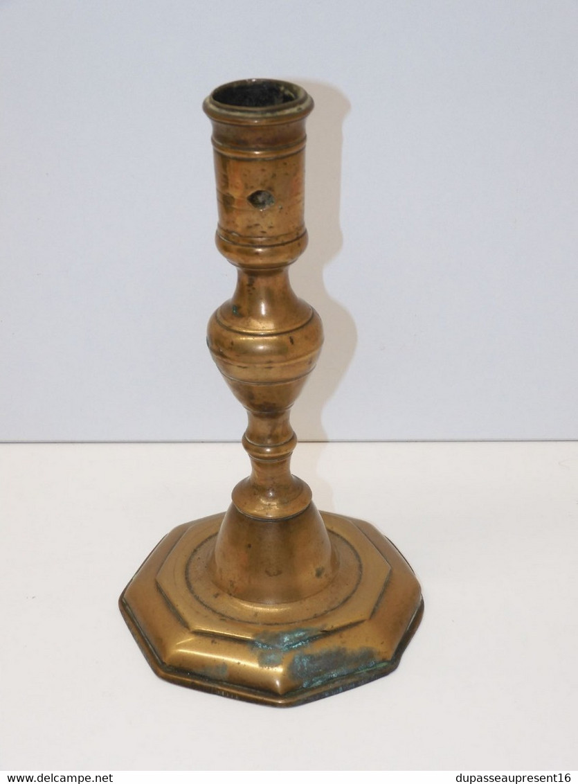 *JOLI BOUGEOIR BRONZE HAUTE EPOQUE CANDLESTICK LOUIS XIII CANDLE BOUGIE XVIIe   E - Chandeliers, Candélabres & Bougeoirs