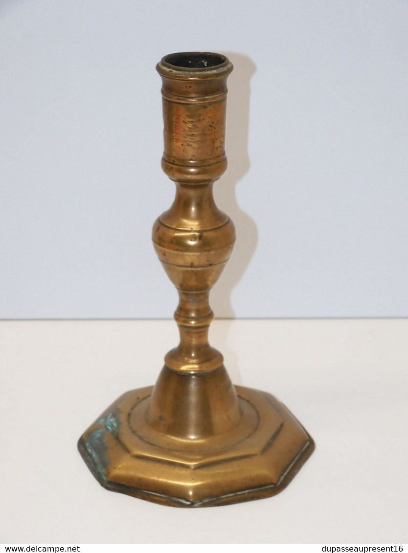 *JOLI BOUGEOIR BRONZE HAUTE EPOQUE CANDLESTICK LOUIS XIII CANDLE BOUGIE XVIIe   E