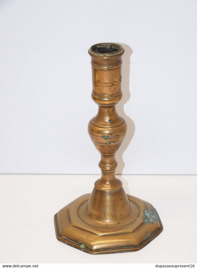 *JOLI BOUGEOIR BRONZE HAUTE EPOQUE CANDLESTICK LOUIS XIII CANDLE BOUGIE XVIIe   E