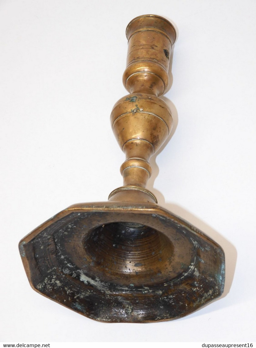 *JOLI BOUGEOIR BRONZE HAUTE EPOQUE CANDLESTICK LOUIS XIII CANDLE BOUGIE XVIIe   E