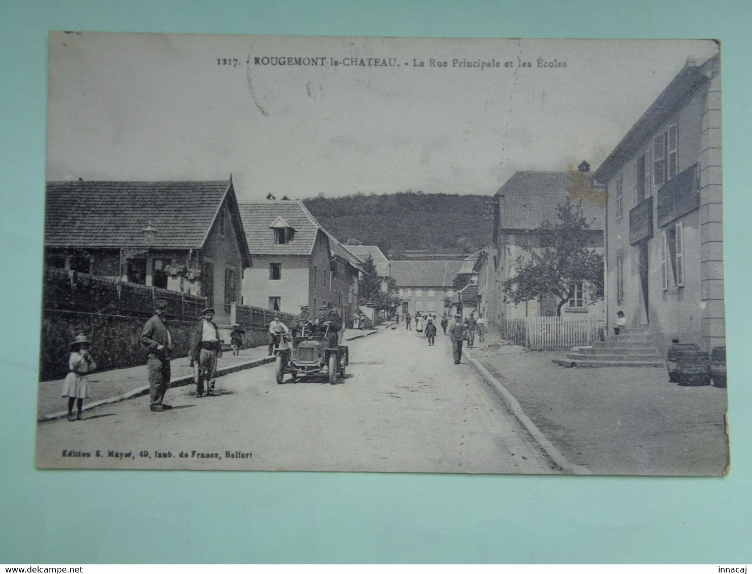 81-9-19         ROUGEMONT-LE-CHATEAU          La Rue Principale Et Les Ecoles - Rougemont-le-Château