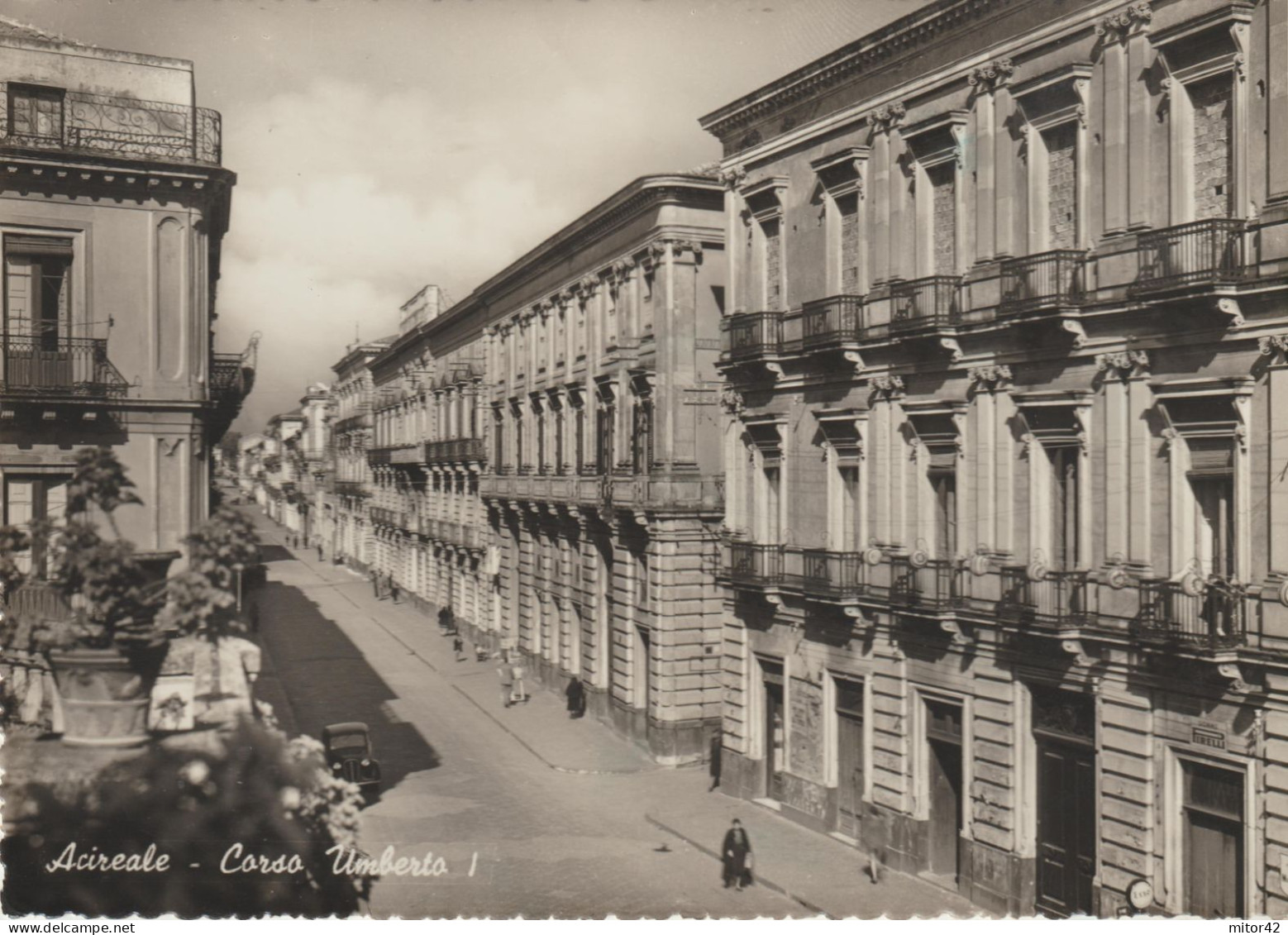 554-Acireale-Catania-Corso Umberto I-v.1953 X Roma Con L.10 Forze Armate Isolato - Acireale