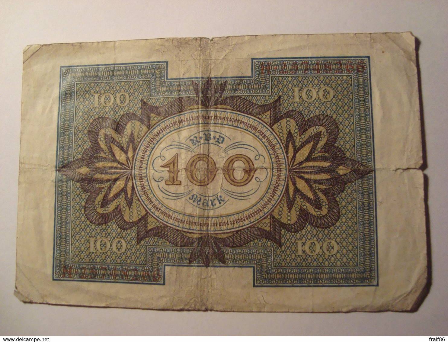 BILLET ALLEMAGNE 100 MARK 1920 - 100 Mark