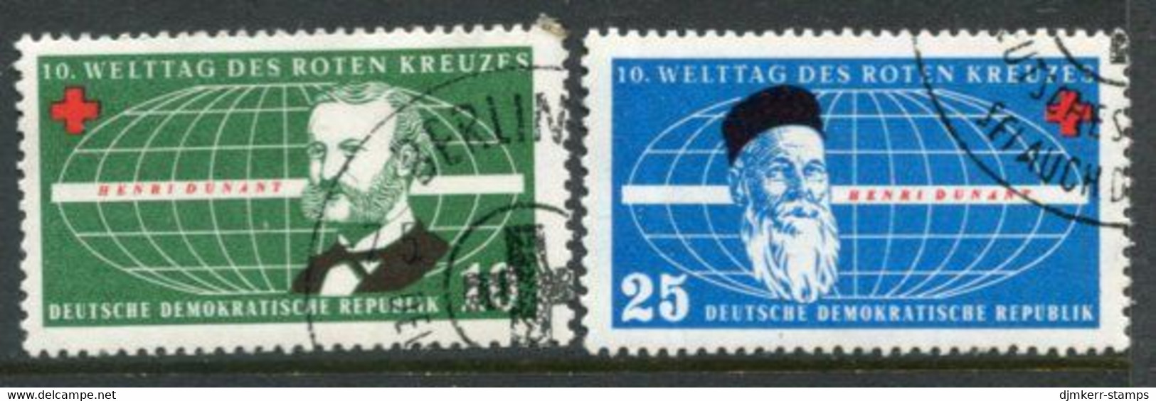 DDR / E. GERMANY 1957 Red Cross Day Used.  Michel  572-73 - Gebraucht