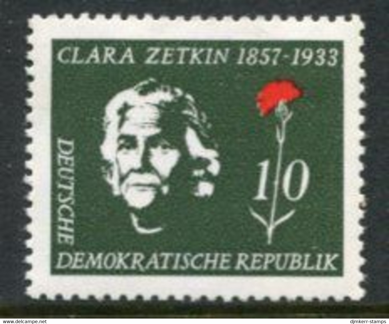DDR / E. GERMANY 1957 Clara Zetkin Centenary MNH / **.  Michel  592 - Nuevos