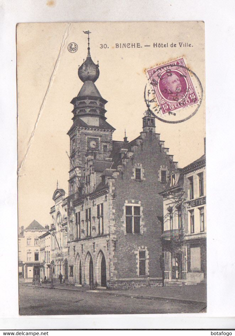 CPA  BINCHE, HOTEL DE VILLE - Binche