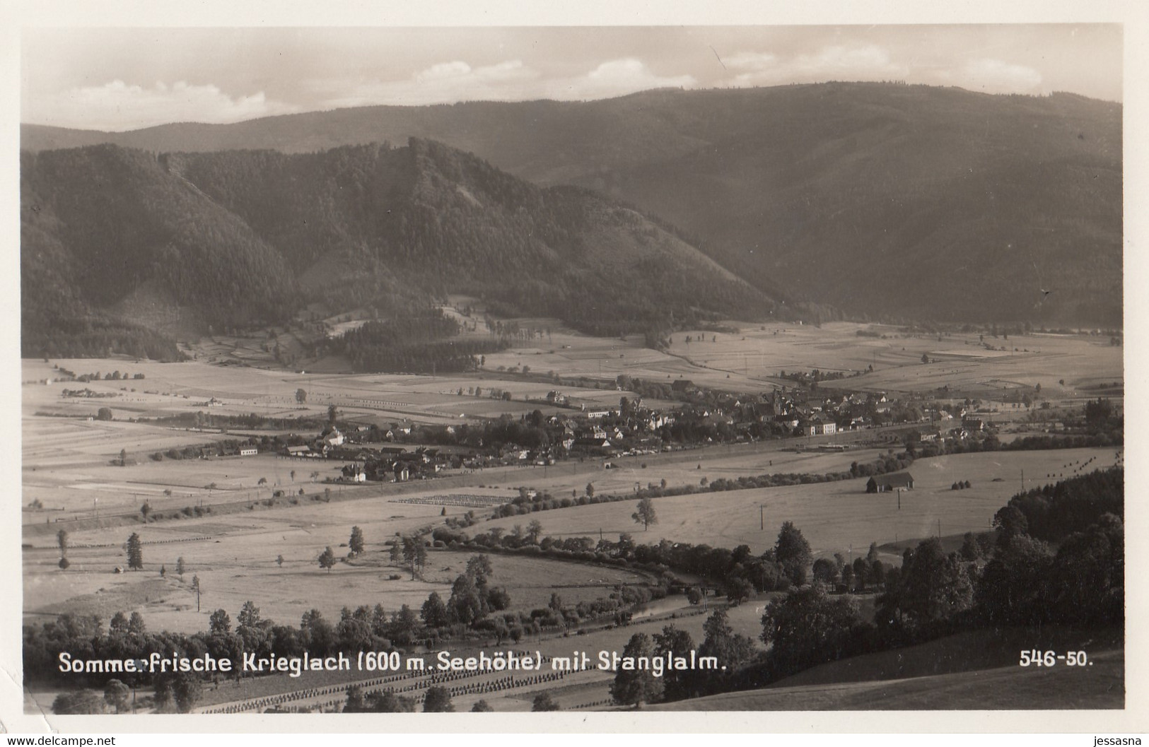 AK - KRIEGLACH Im Mürztal - Panorama Mit Stanglalm 1943 - Krieglach