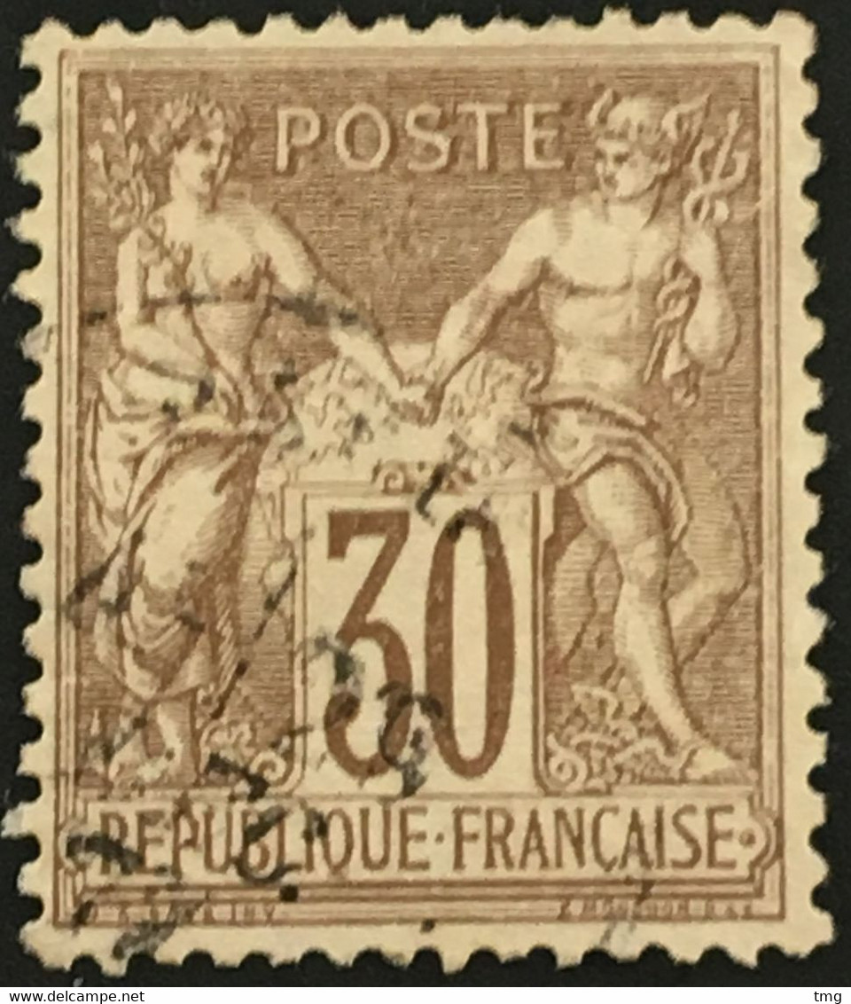 YT 69 CaD SAGE (type I) 30c Brun Clair (côte 10 Euros) France – Amscol3 - 1876-1878 Sage (Type I)
