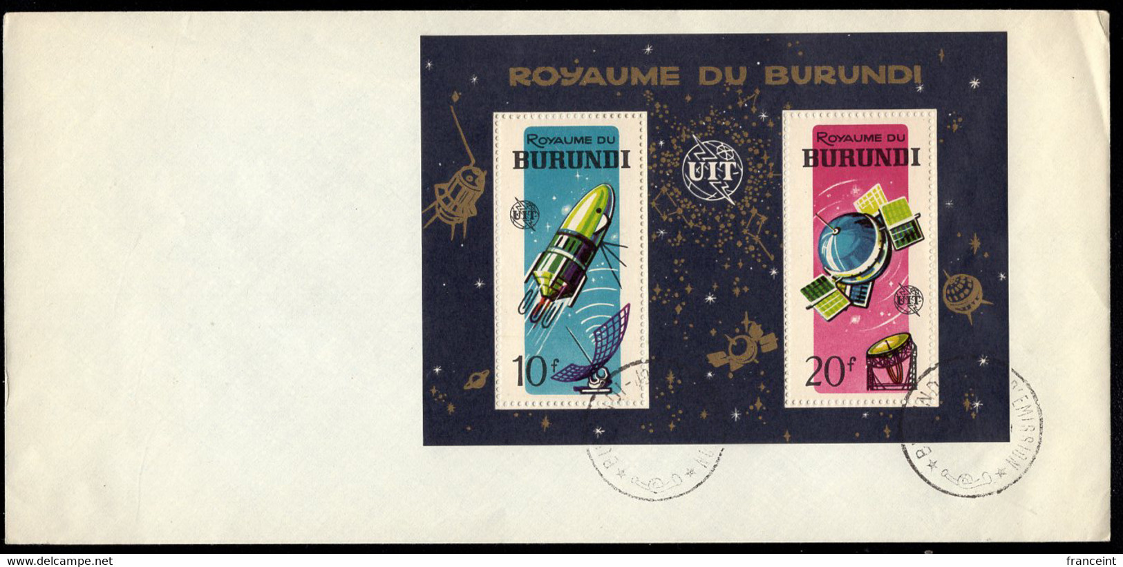 BURUNDI(1965) ITU Centennial. Set Of 2 Unaddressed FDCs, Perf & Imperf. Mentioned After Scott Nos 126-33. - FDC