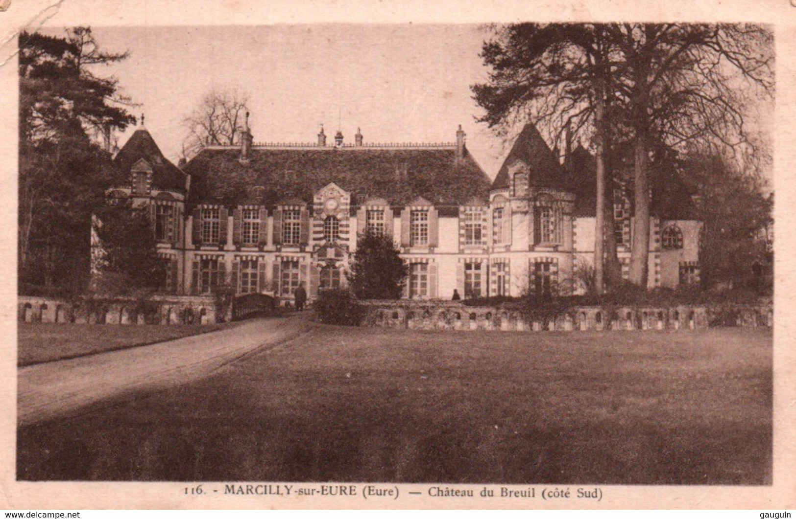 CPA - MARCILLY S/EURE - Le Château Du Breuil ...Edition G.Foucault - Marcilly-sur-Eure