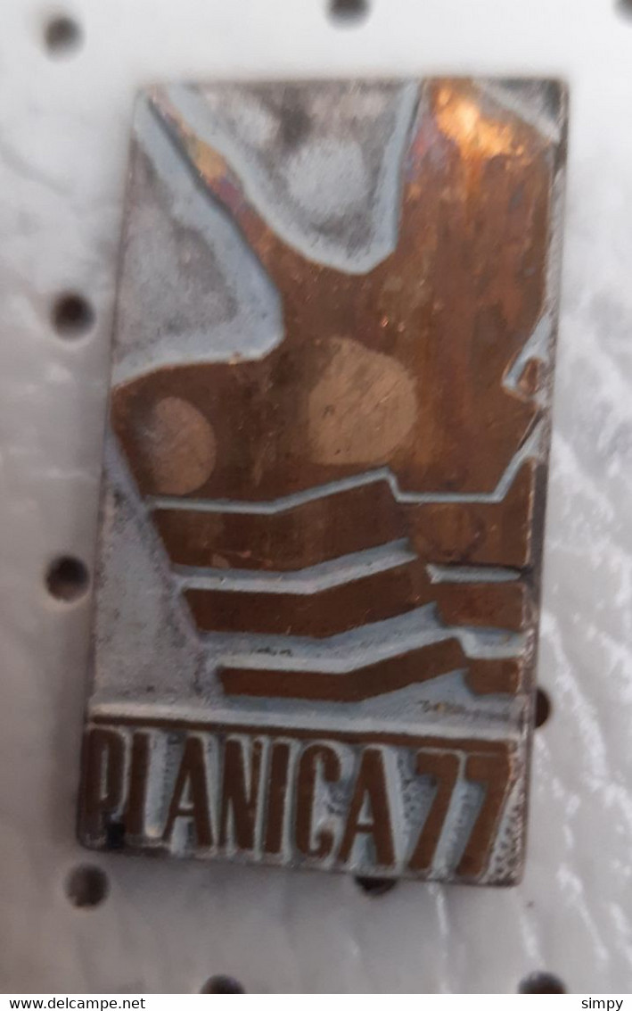 PLANICA 1977 Ski Jumping Ski Flying Slovenia Pin - Sports D'hiver